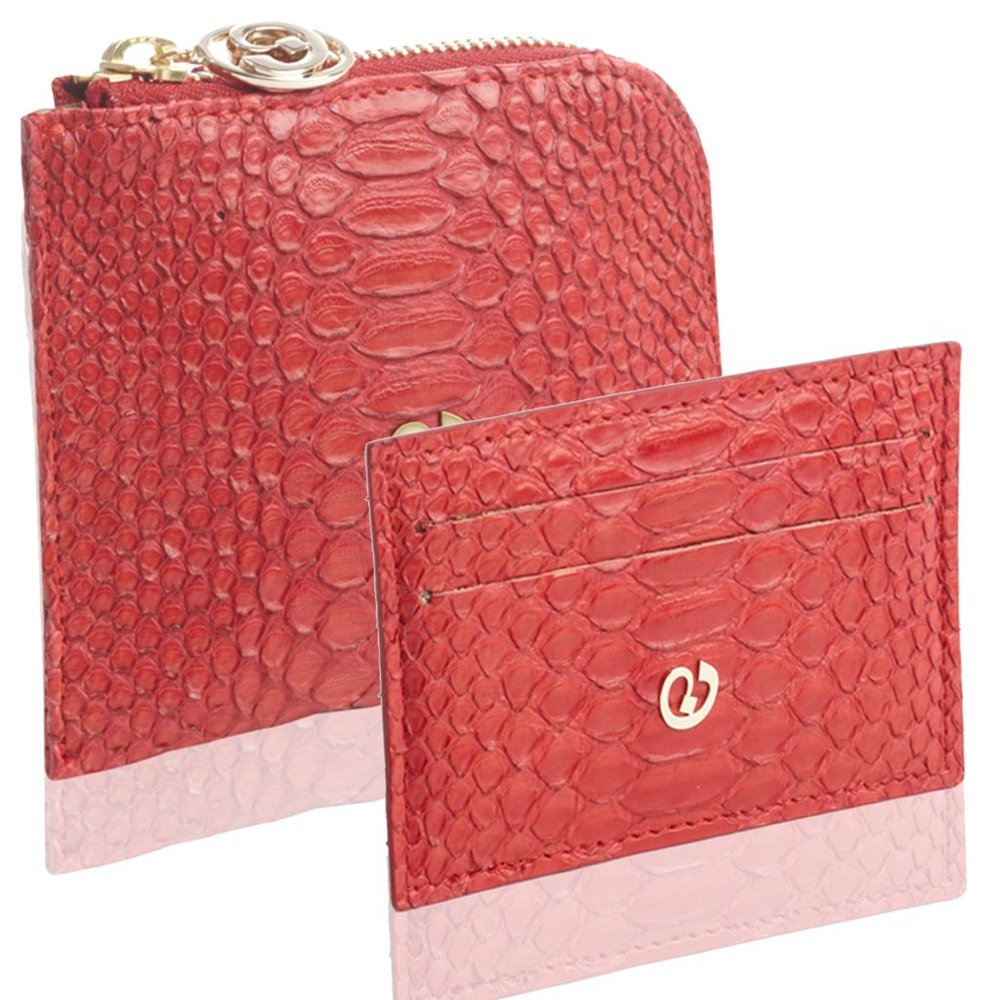 NEW NADA SAWAYA - Set of Python wallet & Card case